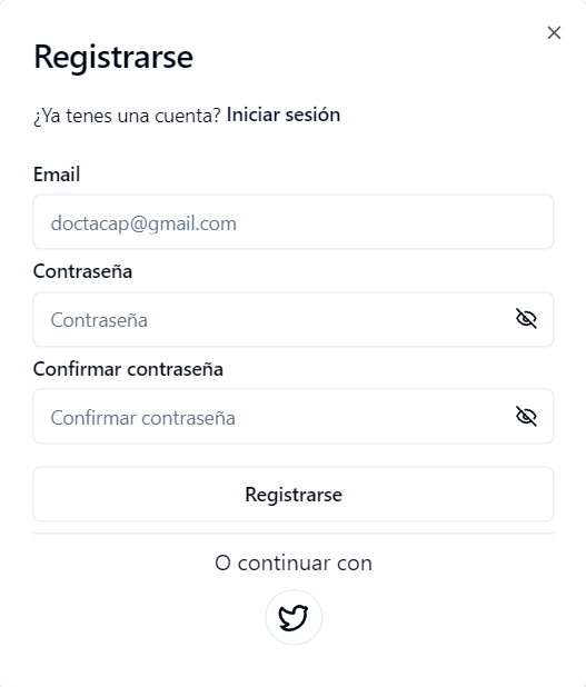 Registrarse en Docta Capital